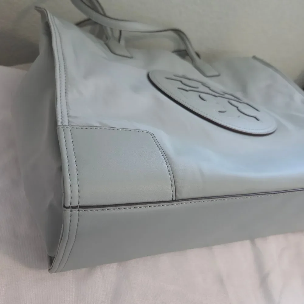 Tory Burch ELLA Tote Bag Blue Celadon